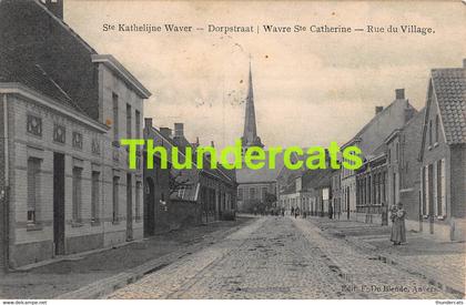 CPA SINT KATELIJNE WAVER KATHELIJNE WAVER DORPSTRAAT WAVRE CATHERINE RUE DU VILLAGE