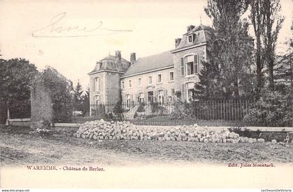 [-5%] BELGIQUE - Waremme - Château de Berloz - Carte postale Ancienne