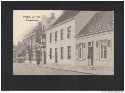 Postkaart Staden-bij-Yper Bruggestraat