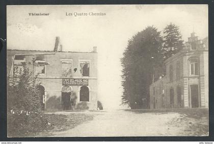 +++ CPA - THIMISTER - Les Quatre Chemins - Café    //