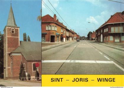 BELGIQUE - Sint Joris Winge ( Tielt-Winge) - multivue de l'église - Carte Postale