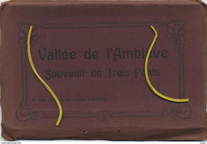 Trois ponts :  carnet avec 10 CPA ( regarder scans ) vallée de l'ambleve