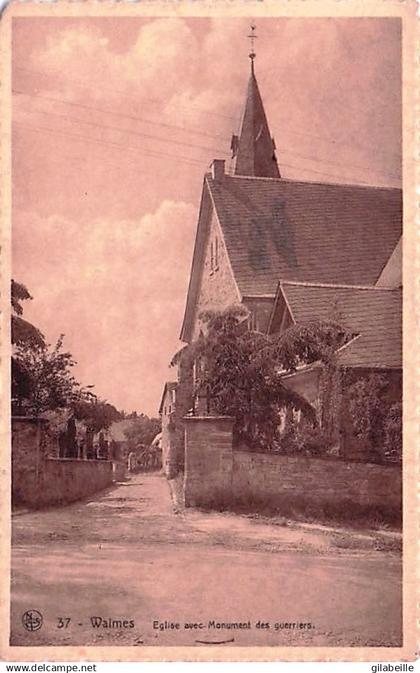 WEISMES - WAIMES - église avec monument des guerriers