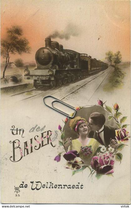 Welkenraedt :  un baiser  (  train )