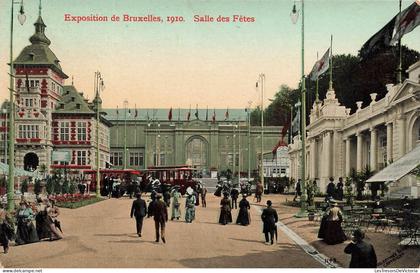 [-5%] BELGIQUE - Bruxelles - Expositions Universelles 1910 - Salle des fêtes - Carte Postale Ancienne