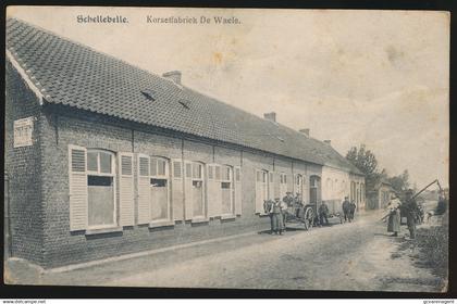 SCHELLEBELLE. KORSETFABRIEK DE WAELE      ZELDZAME