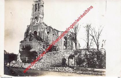 Oude foto van schade Wereldoorlog I - Zonnebeke