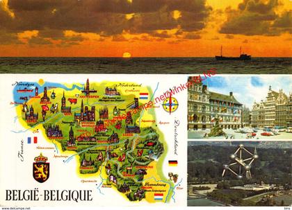 Landkaart - België-Belgique