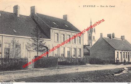 Stavele - Rue du Canal - Alveringem