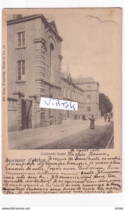 Arlon        (  1901   avec timbre )