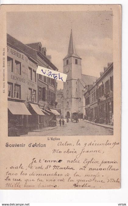 Arlon        (  1906   avec timbre )