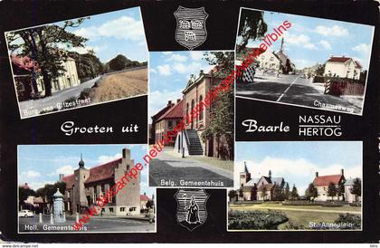 Groeten uit Baarle Hertog Nassau - Chaamscheweg Burg van Gilzestraat - Baarle-Nassau Baarle Hertog