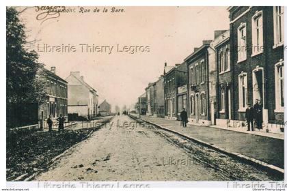 CPA Beaumont rue de la Gare