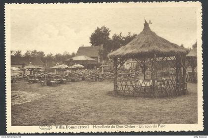 +++ CPA - VILLE POMMEROEUL - Bernissart - Publicité Hostellerie du Gros Chêne - Coin du Parc //