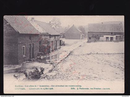 Berthem - Les effets de l'inondation - postkaart