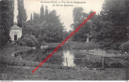 Beveren-Waes - Vue de la Campagne de Mr de Browne - Beveren-Waas