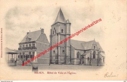 Bilsen - Hôtel de Ville et l'Eglise - Bilzen