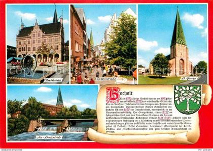 72661507 Bocholt Westfalen Rathaus Osterstrasse Sankt Geaorgskirche Bocholt