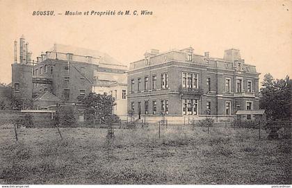 Belgique - BOUSSU (Hainaut) Moulin et Propriété de M. C. Wins