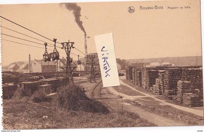 Boussu-Bois : charbonnage  :  magasin au bois  ( edit: Capouillez-Dufour ) carte carnet