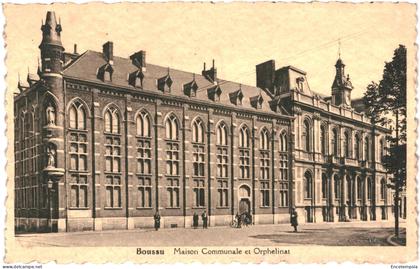 Carte Postale   Belgique Boussu Maison Communale et Orphelinat VM72322