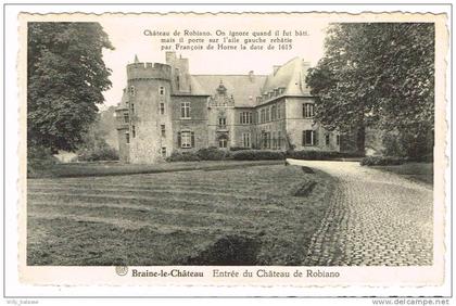 Carte Postale "Braine-le-Château - Entrée du Château de Robiano"