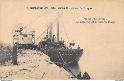 België - BRUGGE (W. Vl.) Stoomboot Greenwood - Maritiem Installatiebedrijf - Compagnie des Installations Maritimes