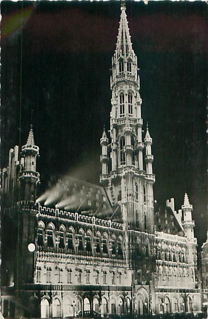 BRUXELLES - Hôtel de Ville (Illuminations) (S. Best)