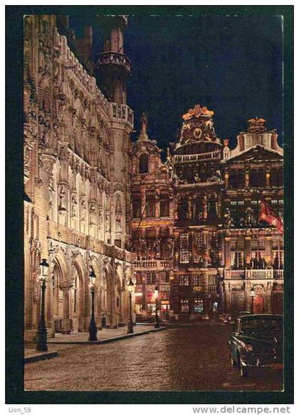 BRUXELLES - UN COIN DE LA GRAND PLACE LA NUIT - Belgique Belgium Belgien Belgio 57197