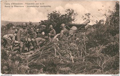 CPA Carte Postale  Belgique-Elsenborn  Camp   Préparation pour le Tir  VM51147ok