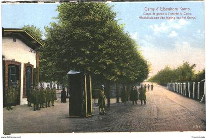 CPA Carte Postale  Belgique-Elsenborn  Corps de garde à l'entrée du camp   VM51144