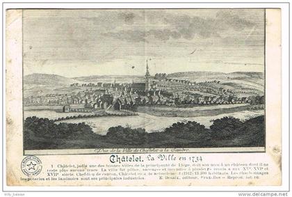 "Châtelet - La Ville en 1734"