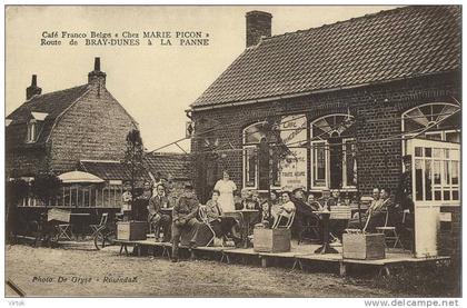 De Panne - La Panne : Café Franco-Belge ' Chez Marie Picon '  route Bray-Dunes - La Panne