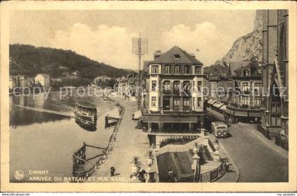 72027049 Dinant Wallonie Arrivee du Bateau et Rue Saxe