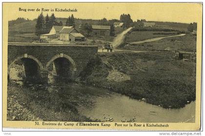 Camp d´Elsenborn :  environs : pont sur la roer a Küchelscheidt