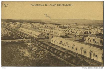 Camp d´Elsenborn : panorama  (  ecrit 1927 avec timbre )