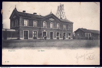 +++ CPA - ENGHIEN - EDINGEN - La Gare    //