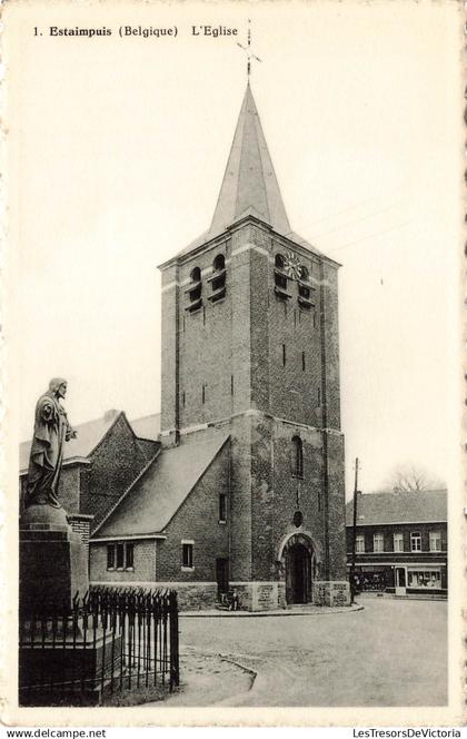 BELGIQUE - Estaimpuis - L'Eglise - Maison Leseultre-Wallez - Carte postale