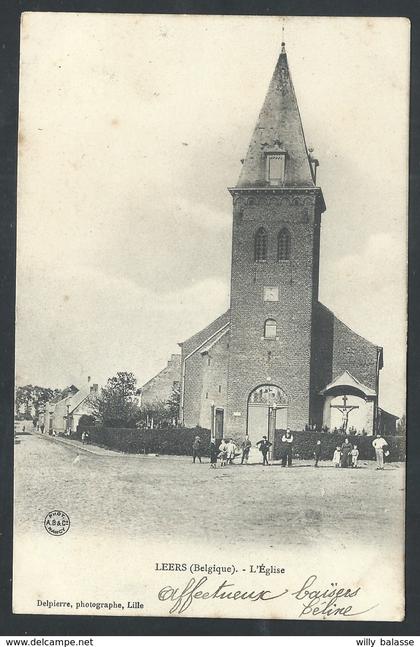 +++ CPA - Estaimpuis - LEERS - Belgique - Eglise   //