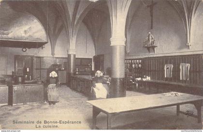 [-50%] BELGIQUE - Estinnes - Séminaire de Bonne-Espérance - La Cuisine - Carte postale ancienne