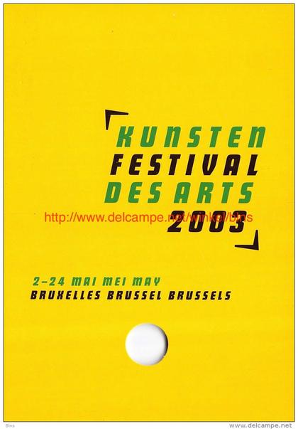 Kunsten Festival des Arts 20032