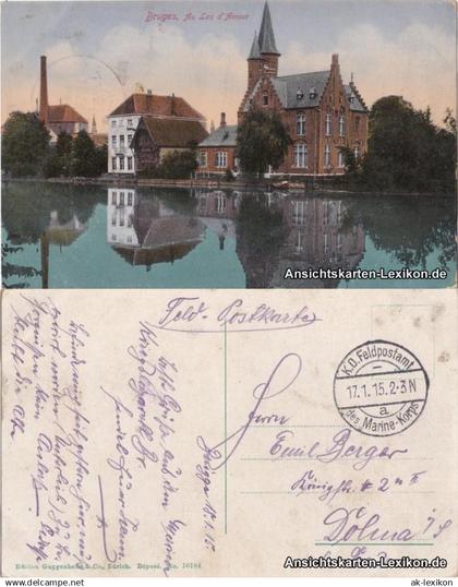 Postkaart Brügge Brugge | Bruges Au Lac d'Amour 1915