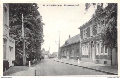 [-50%] BELGIQUE - St. Maria-Horebeke - Gemeenteschool - Carte postale ancienne