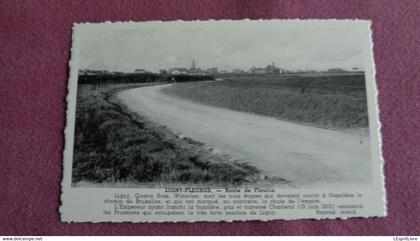 LIGNY FLEURUS Route de Fleurus Hainaut België Belgique Carte Postale Postcard