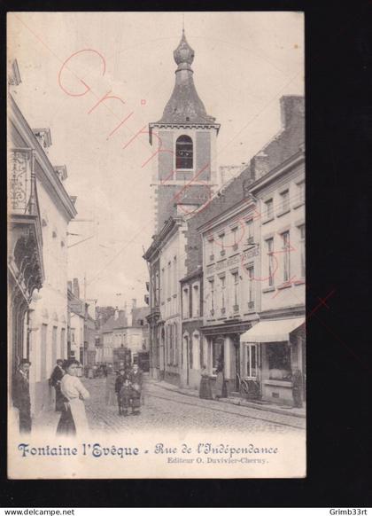 Fontaine-L'Evêque - Rue de l'Indépendance - postkaart