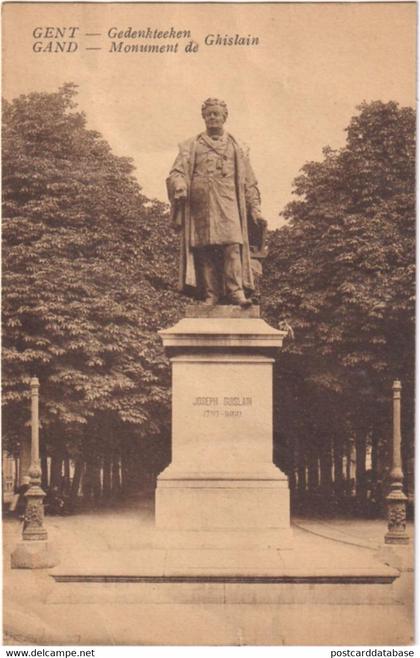 Gent - Gedenkteeken - & statue