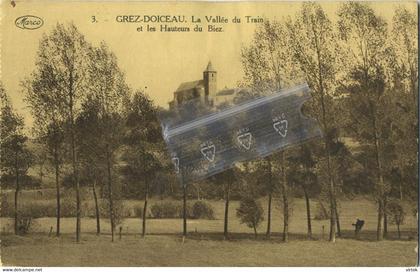 GREZ-DOICEAU. LA VALLEE DU TRAIN ET LES HAUTEURS DE BIEZ.