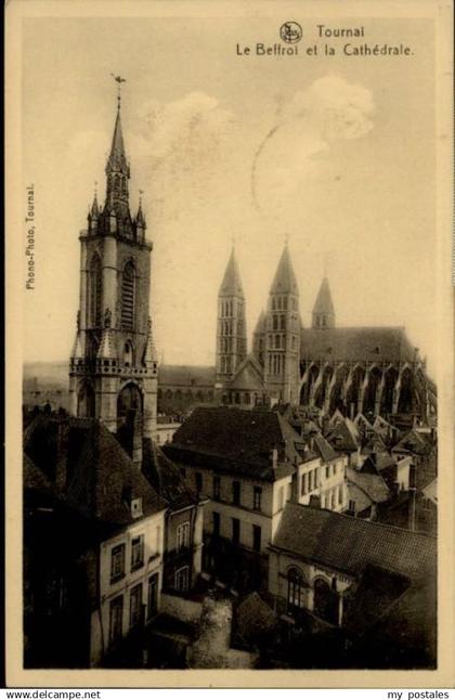 70748157 Tournai Hainaut Tournai Beffroi Cathedrale *