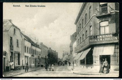 CPA - Carte Postale - Belgique - Hannut - Rue Zénobe Gramme - 1910  (CP20463OK)