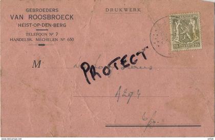 Heist Op Den Berg : Gebroeders VAN ROOSBROECK : ingeschrevene Kliënten-Kolen 1945